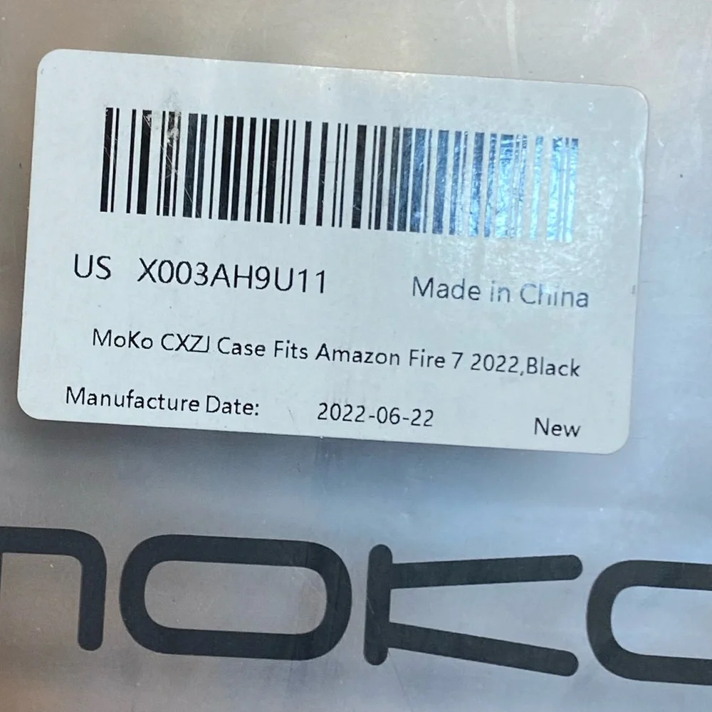 MoKo CXZJ case. Fits Amazon Fire 7 2022. New in package